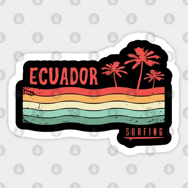 Ecuador surfing Sticker by SerenityByAlex